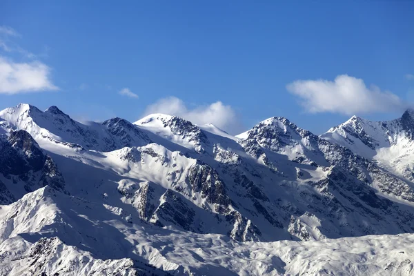 Winter mountains at nice sunny day