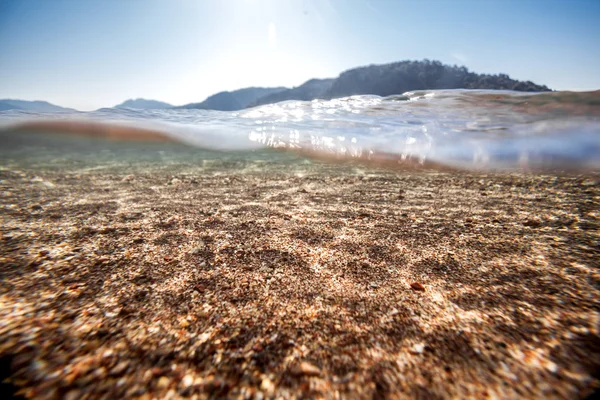 Sand on beach underwater