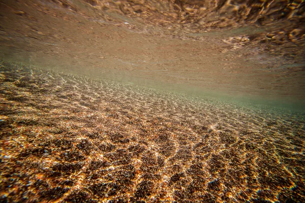 Background sand on the beach underwater