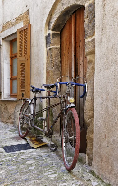 Bicycle on the old street in France
