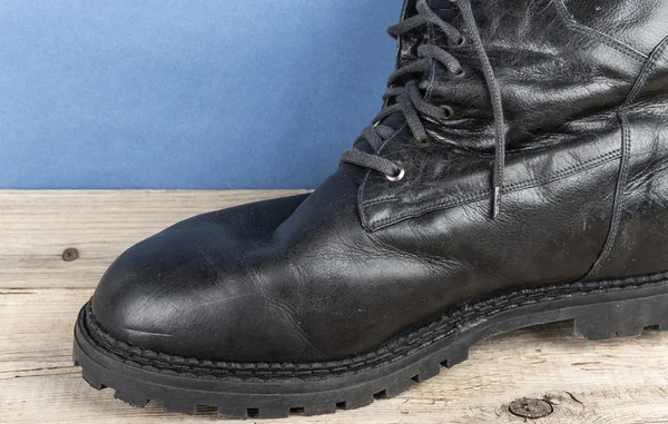 Black army boot