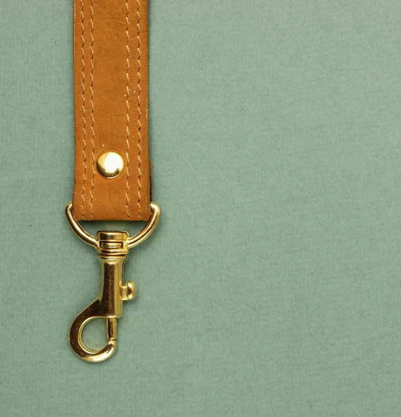 Leather strap with carabiner