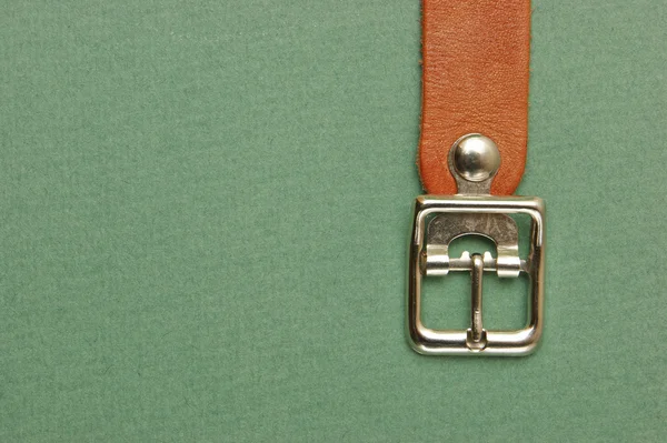 Leather strap with a buckle