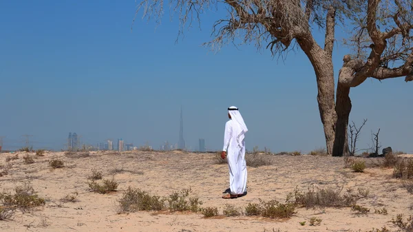 Arab man in desert