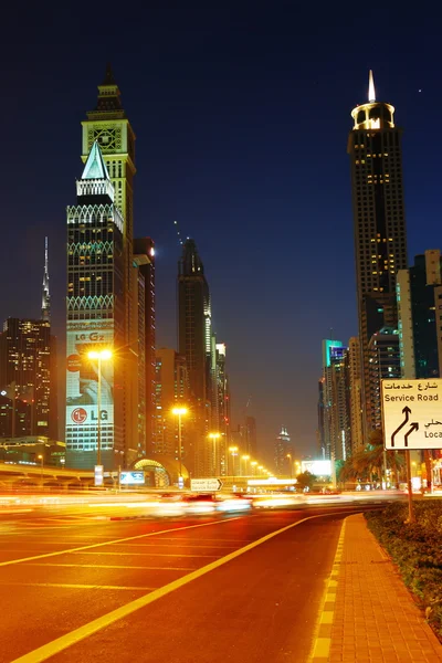 General view of Dubai at night