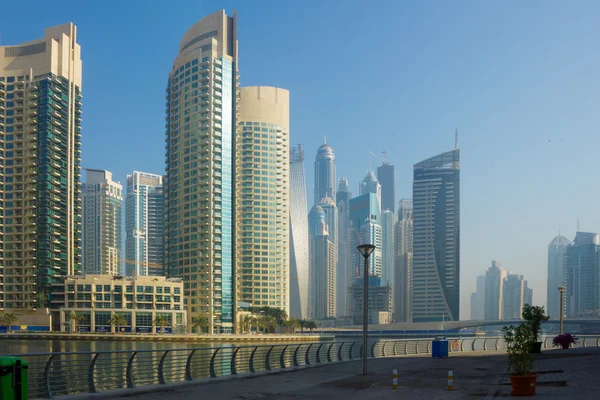 Modern buildings in Dubai Marina