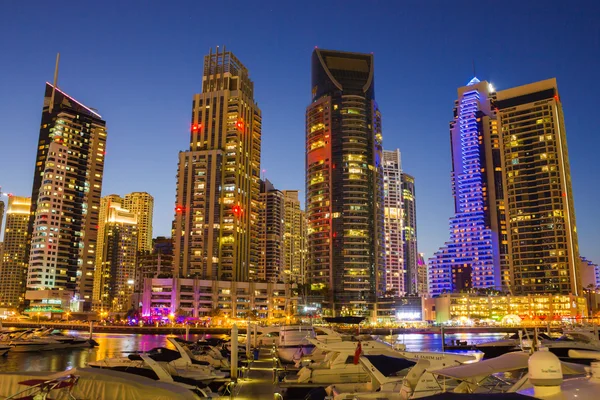 Night view Yacht Club in Dubai