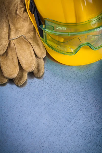 Protective gloves, building helmet
