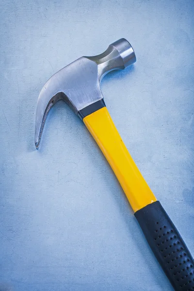 Yellow claw hammer with rubber handle