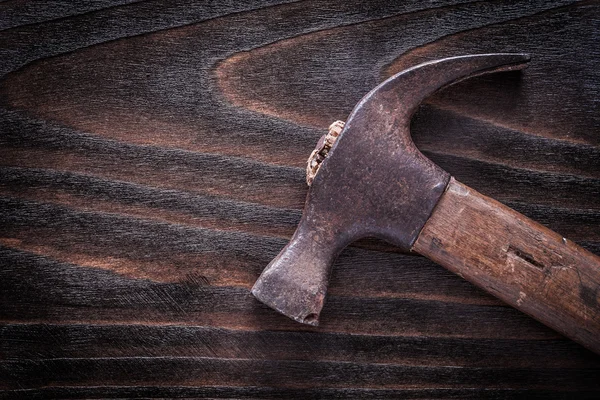Rusty metal claw hammer