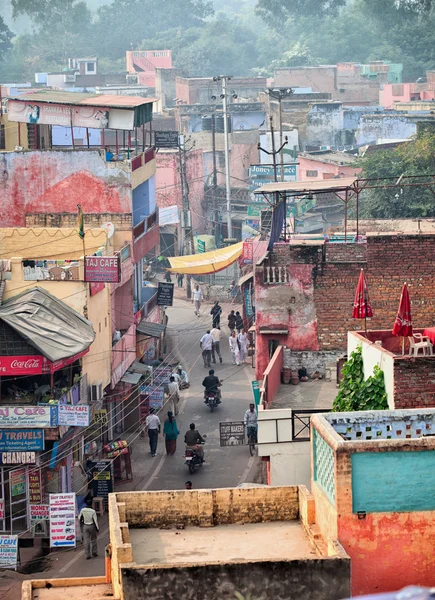 AGRA, INDIA - CIRCA NOV 2012: The streets of the Indian city. To