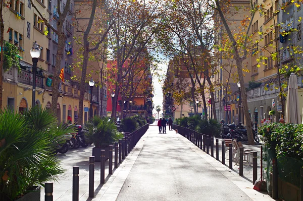 People walking on Barcelona street