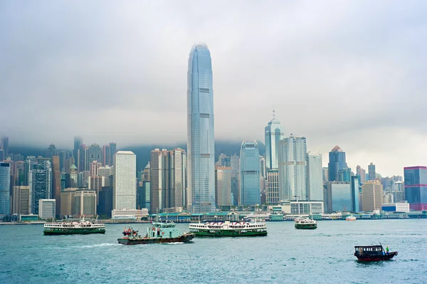 Hong Kong bay with ships