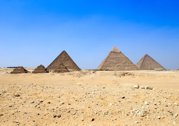Pyramids with  of Giza in Cairo