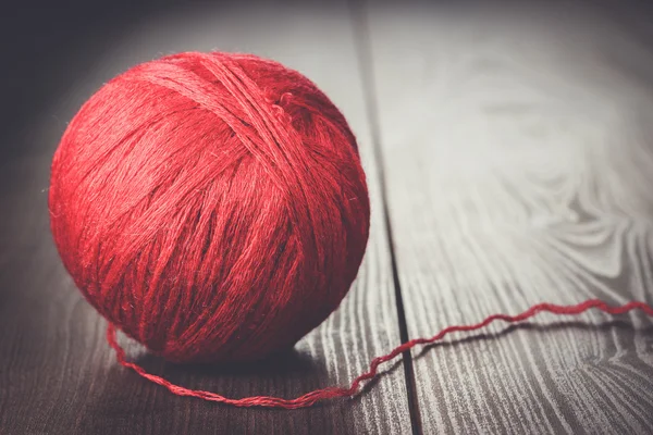 Red ball of threads