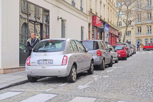 Cars on a parking in Paris
