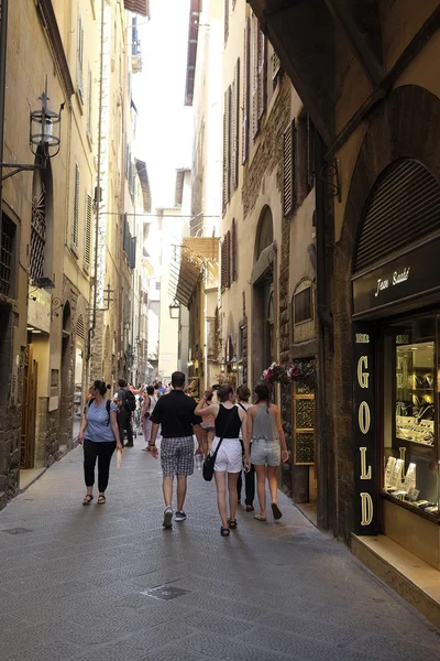 Street in the historical center of Florence