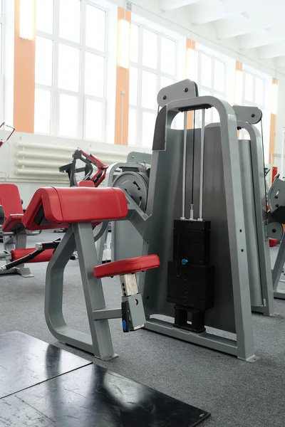 Fitness hall with fitness equipment