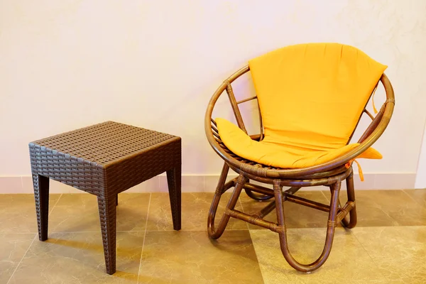 Interior of spa salon waiting room