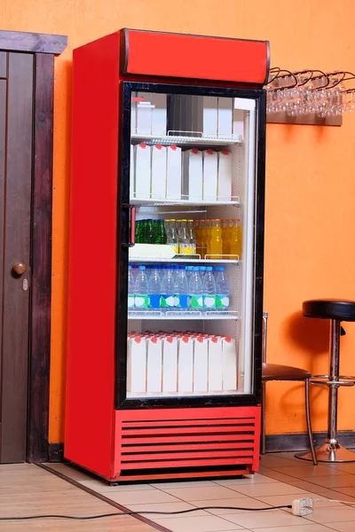 Refrigerator of store drinks