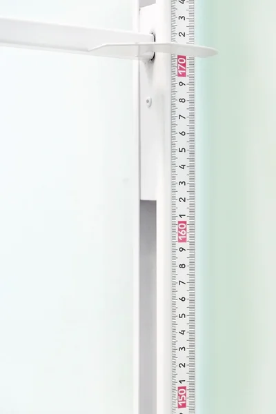 Closeup height stadiometer