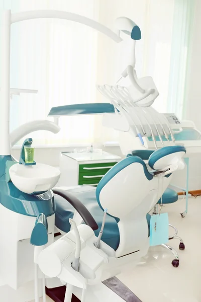 Dental tools on chair