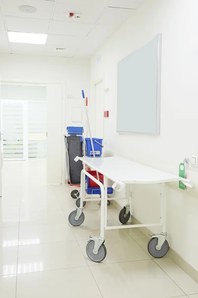 Interior of a modern hospital corridor