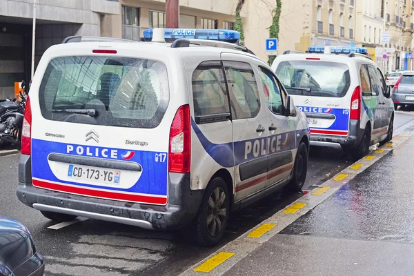 Police car on a parking