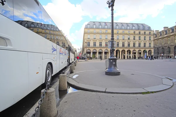 Bus on the street of Paris