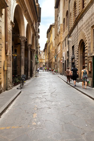 One of the narrow streets of Florence. Italy