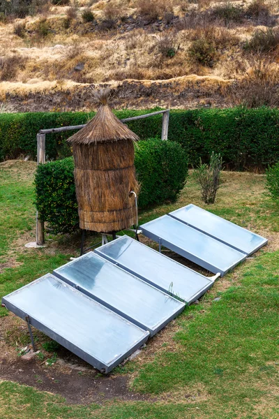 Heater with a solar panels