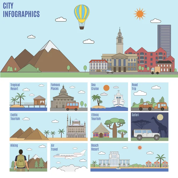 City infographics. Tourism