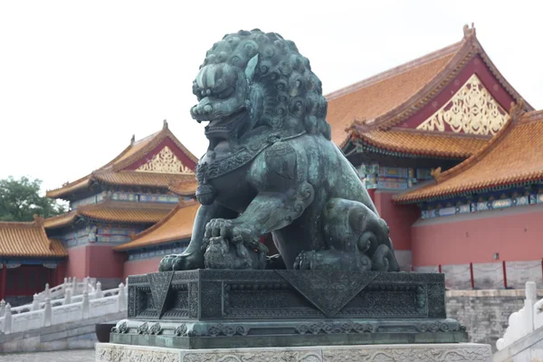 Lion sculpture in Forbidden City