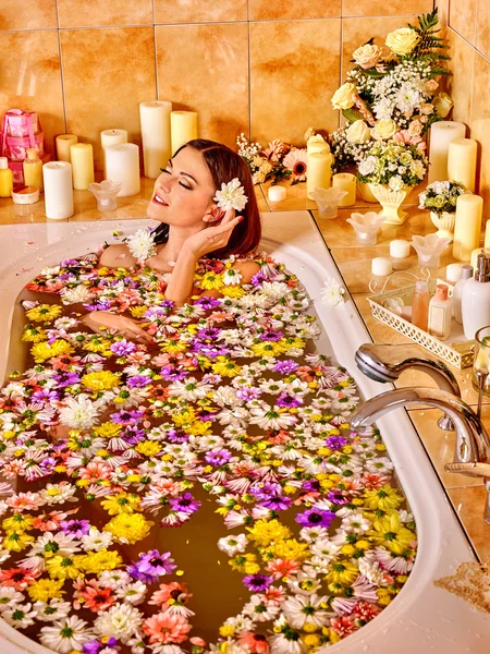 Woman at luxury spa.