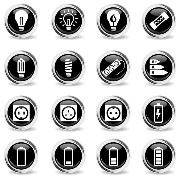 Electricity simply icons