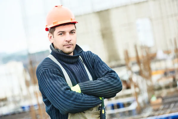 Worker at building site