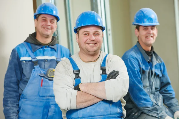 Construction workers team