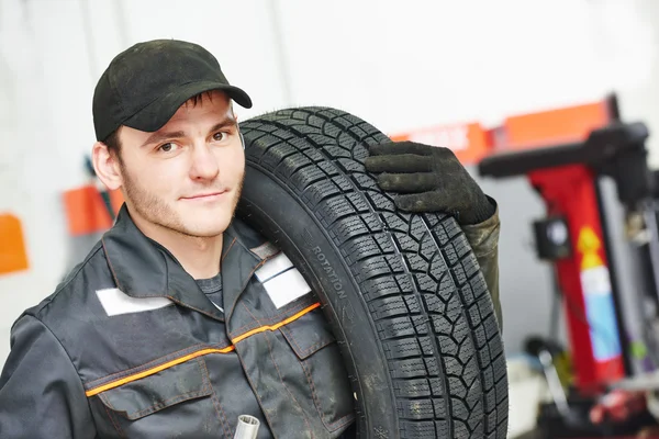 Tire repairman auto mechanic