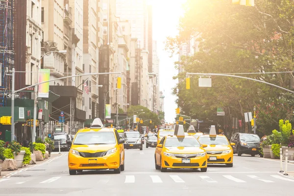 Typical yellow taxi in New York city