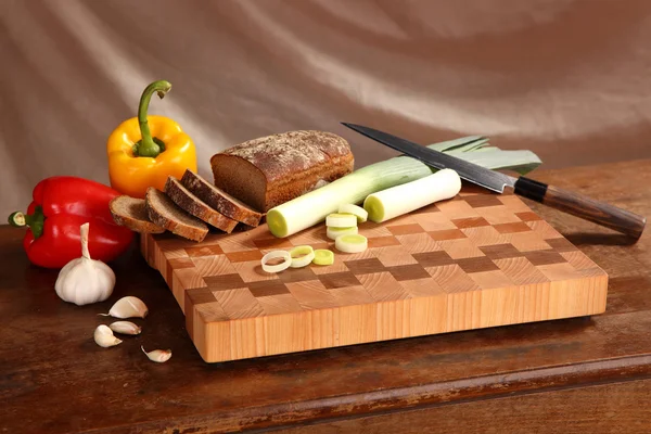 Products on a chopping board