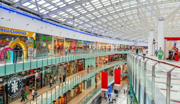 Moscow, Russia - August 7: Shopping center Auchan on  , 2