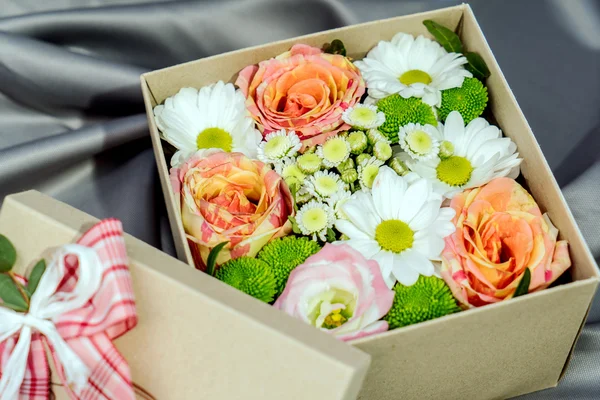 Flower gift in box