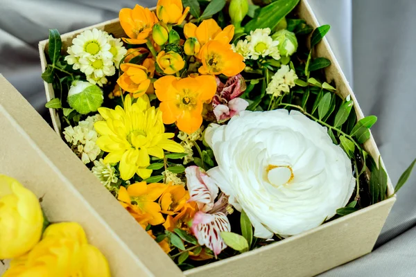 Flower gift in box