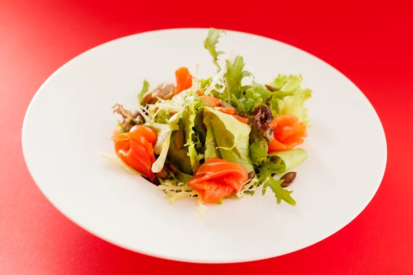 Japanese salad with salmon