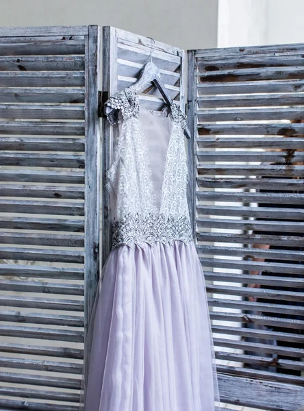 Lilac wedding dress
