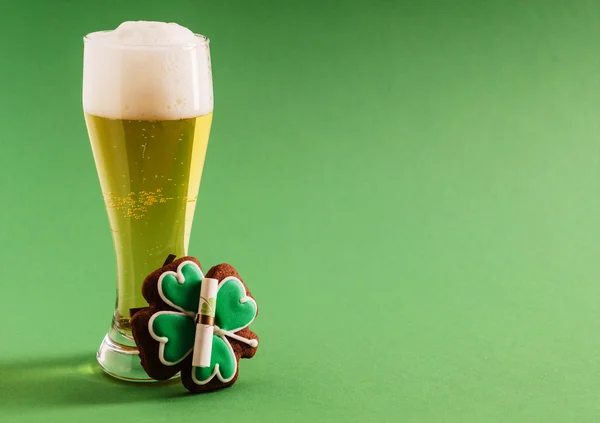 Beer and Clover shaped Cookie