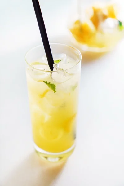 Summer lemonade with ice