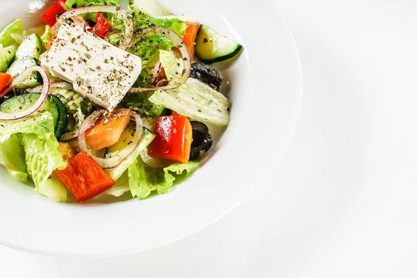 Greek salad with feta cheese