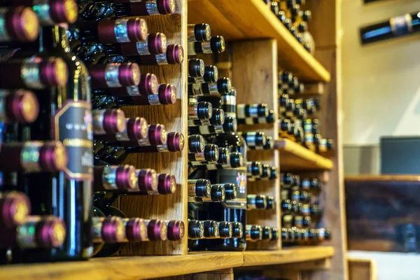 Wine shop with many bottles