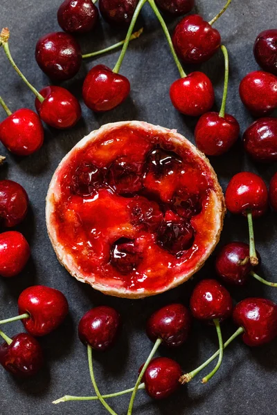 Cherry tart and cherries